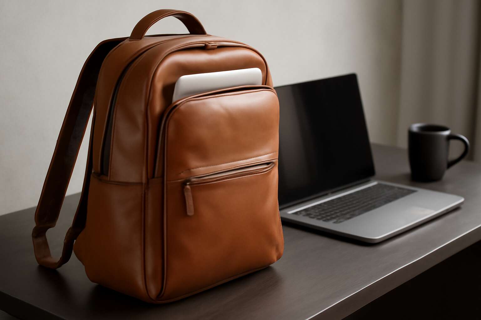 leather backpack laptop bags