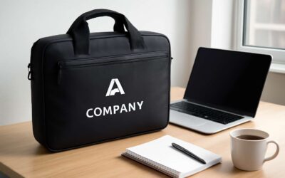 Boost brand visibility with laptop bags with company logo for clients and teams.